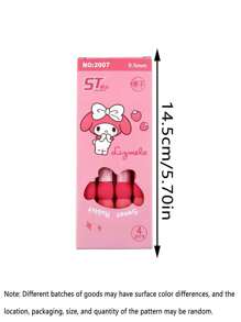 Sanrio 4 支装圆珠笔动漫    卡通舒适软握凝胶笔创意学生文具礼物返校学习用品（部分零件可能随机）