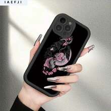 [Teléfono] Teléfono móvil con estampado de escalera de ojos, impresión de 360 ​​grados, compatible con phone 16 Pro Max, 16, 15 Pro, 14 Plus, 13, 12 Pro, 11 Pro y X - Negro - Ver 5