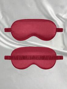 Silky Sleep Eye Mask, Blackout Elastic Travel Nap Eye Mask, Pure Mulberry Silk Sleep Eye Mask, Double-Layer Silk Filled, With Elastic Strap, Ideal Gift For Friends And Partners. Suitable For Relaxation, Travel, Insomnia And Business Trips, Thickened Eye Mask, Essential For Autumn And Winter. - Multicolor - View 18