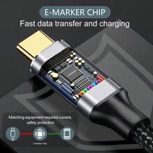 Cáp mở rộng USB C 6,6ft [USB 3.2 10Gbps] Dây mở rộng USB Type C đực sang cái 100W Sạc nhanh Truyền dữ liệu 4K @ 60Hz Thunderbolt 3.0 cho MacBook IPad Pro Hub Galaxy S23 S22 Ultra. V.v. Tương thích với IPhone 16, 16 Pro Max, 15, 15 Plus, 15 Pro, 15 Pro Max, Tương thích với Redmi, Tương thích với Bộ sạc OnePlus Sạc nhanh - 2M6.6FT - Xem 8