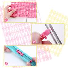 1 Stück handgemachter weicher Ton Buchstaben & Zahlen Stempel, für Ton-Formung, Dekoration, DIY Prägung Buchstaben Stempel Form - Heißes Pink - Übersicht 11