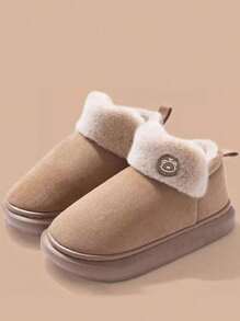 Pantuflas casuales y elegantes con diseño de animales de dibujos animados, aptas para el hogar, la oficina, exteriores y todas las estaciones - Caqui - Ver 1