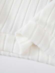 Set de 2 piezas de sudadera de manga larga y pantalones de color contrastante para niños, informal con parches acanalados, para otoño/invierno