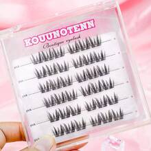 36 Clusters C Curl No Glue Needed Eyelashes Korean Girl Group Glue Free Eyelash Japanese Makeup Natural Look Wispy Eyelash Extensions Gift For Women Individual Lashes Comfortable To Wear Lash Clusters, Eyelash Clusters, Individual Eyelashes, Lashes, Fake Lashes - C - View 9