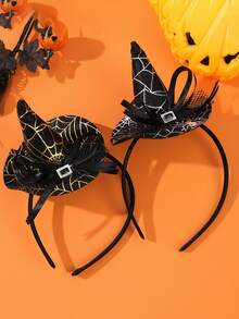 1pc J-Shaped Christmas & Halloween Headband, Holiday Party Hair Accessory ,Hair Hoop Hairband For Women - Multicolor - View 1