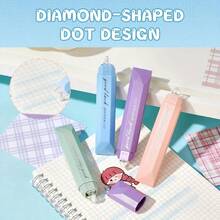 4 Pieces Of Double-Sided Dot Tape, Seamless 360 ° Rotation Bonding, Suitable For Scrapbooks, DIY Handicrafts, Back To School, Office Supplies, Handmade Diaries, And Art Projects