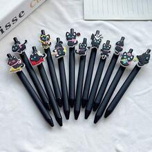 3pcs/5pcs/10pcs Cute & Funny Black And White Game Controller/Kitten Shaped Decorative Pen, Ballpoint Pen, Gel Pen, Rollerball Pen, Cute Vegetable & Flower Press Pen, Suitable For Students And Girls, Back To School Gift Filler - one-size - View 6