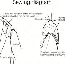 4/8 szt. nakładek na ramiona, unisexowe pikowane kurtki, naszywane nakładki na ramiona do szycia i podszewki marynarek, koszulek, akcesoriów do szycia