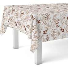 Ecommerc3 Nappe en toile cirée imperméable et antitache pour une utilisation intérieure et extérieure, protège des liquides et des taches - Nappe en toile cirée à la coupe optimale et facile à nettoyer, 100 % fabriquée en Espagne - Botanique Unique - Voir 4