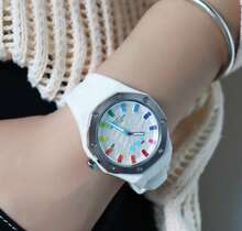 Ladies' Quartz Watch – Pearl Dial & Leather Band | Elegant Gift Watch For Her – Office, Events, Daily Wear - one-size - View 9