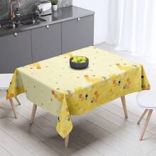 1 Stück 51x71 Zoll Bienen-Muster Tischdecke - wasserdicht, abwischbar, geeignet für Partys, Babyveranstaltungen, Kinderzimmer Dekoration (130x180cm) Bienen-Themen Geburtstagsparty Dekoration, Baby Biene - Gelb - Übersicht 3