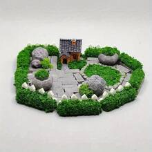 30 Stücke Mini Modell Garten Zubehör Set, Miniatur Haus Set Micro Landschaft Dekoration für DIY Handwerk Garten Dekoration