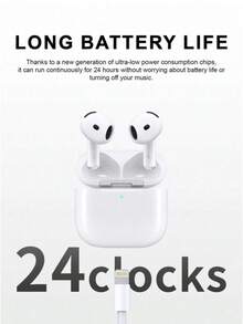 Bluetooth Wireless Headphones, ANC Pods With USB-C Charging, Up To 2x Active Noise Cancellation Bluetooth Headphones, Touch Control, Transparent Mode, Adaptive Audio, Personalized Spatial Audio, Gifts For Family, Friends, Kids, Birthday, Chinese New Year, Boyfriends, Girlfriends, Holidays, Easter Wireless Headphones, Compact And Portable, In-Ear Wireless Headphones Mini Earbuds With Charging Case,Birthday Gift,Halloween Gift,Christmas Present - trắng - Xem 4