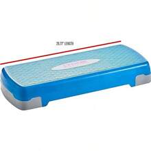 Tone Fitness Compact Aerobic Step Platform | Exercise Step - Medium Blue/Gray - View 4