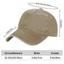 Happy Dad Hard Seltzer Logo Design Hats Vintage Washed Baseball Cap - 黑色 - 查看 4