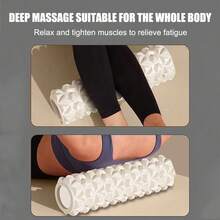 EVA Foam Roller Set: Deep Tissue Massage, Yoga & Pilates Training – Hexagonal Rollers And Massage Ball For Muscle Relief & Home Workouts