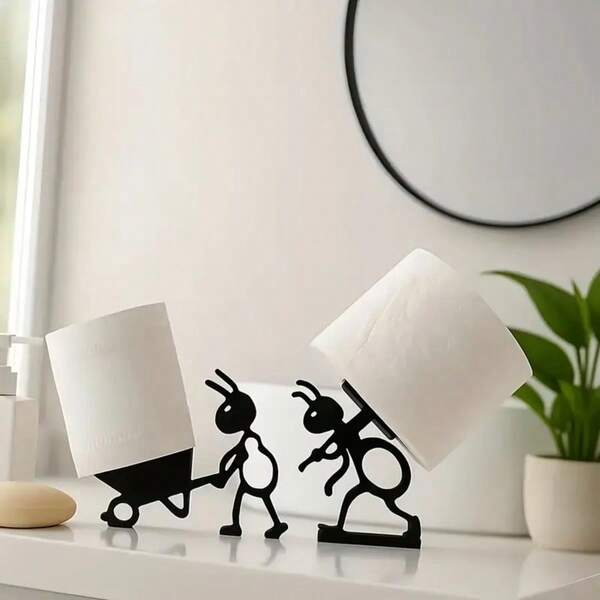 Ant Toilet Paper Holder - An Interesting Bathroom Roll Paper Ornament, Fun No Installation Toilet Paper Holder Independent Bathroom Set -3D Printed Black Ant Toilet Paper Holder - Fun Tissue Holder - Cute Bathroom Decoration (Toilet Paper Not Included),Christmas Decoration,Bedroom Decor,Room Decor Bedroom,Christmas Gifts,Christmas Decorations,Christmas Decorations Home