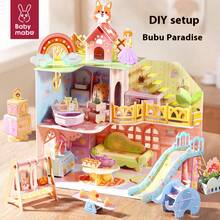 1pc Girls' Puzzle Castle Toy, Children's DIY Princess Castle, Pretend Play Building Blocks Toy, Children's Connecting Toy, Girls' Birthday Toy, Develops Kids' Hands-On Ability, For 3-6 Years Old Girls, Christmas Gift