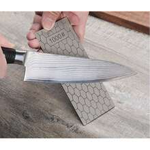 Polished Jade Stone Square Honeycomb Grinding Disc - Diamond Coated Whetstone Sharpener For Household Knives, Kitchen Scissors & Tools - Durable Multi-Purpose Sharpening Tool