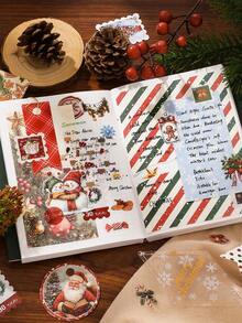 157 قطعة هدايا عيد الميلاد، مجموعة هدايا، هدايا متعددة الفئات، صندوق هدايا مختلط، صندوق أمنيات دافئة لعيد الميلاد، سلسلة عيد الميلاد، دفتر ملاحظات بغلاف صلب، لوح تذكير، ملصقات ورقية زخرفية، دفتر ورقي، دفتر ملاحظات للطلاب، صندوق هدايا متنوع. مثالي لديكورات القرطاسية ذات موضوع عيد الميلاد، مثالي للهدايا. ديكور المنزل ديكورات عيد الميلاد ديكور الغرفة الشتوي