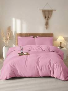 Bộ ga trải giường 2/3 món bằng cotton nguyên chất, 100% cotton, mềm mại và thoáng khí, thân thiện với da, chống xù lông, đồ dệt gia dụng thời trang, bao gồm vỏ chăn và vỏ gối, phù hợp với giường đơn, đôi, cỡ Queen, cỡ King, không bao gồm chăn bông, dùng được cả bốn mùa, nhiều màu sắc để lựa chọn, có thể giặt máy. - Nhiều màu - Xem 39