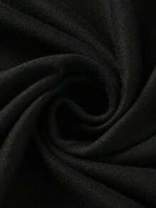 Camicia estiva da uomo a maniche corte, girocollo, con stampa di slogan e dipinti - nero - Visualizzare 5