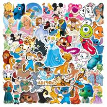 Disney Disney 50 PCS Set Of Cute Anime Stickers,Frozen Stickers,Elsa Stickers,Anna Stickers,Phone Stickers,IPad Stickers,Decals,Motorcycle,Luggage,Guitar Skateboard,Refrigerator Stickers,Computer Stickers,Cartoon Classic Stickers For Fun,Gifts,Stickers