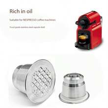 可重复使用的咖啡胶囊，适用于可填充不锈钢咖啡过滤器和意式浓缩咖啡配件
