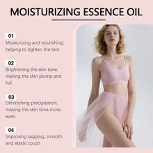 10ml Women's Body Nourishing Essential Oil, Highly Moisturizing, Firming, Brightening, Enhances Skin Elasticity, Suitable For Daily Use - Pink - View 10