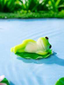 6个随机创意青蛙摆件，微景观装饰元素，桌面房间装饰 - 彩色 - 查看 7