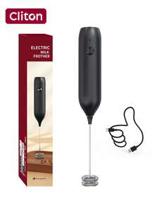 CLITON 可充电手持式奶泡器 | 咖啡爱好者的理想厨房礼物，完美的节日礼物，日常居家必备 | 绵密持久的奶泡，适用于各种饮品（拿铁/卡布奇诺/热巧克力等），Type-C 快速充电，电池续航时间长，轻巧便携，易于收纳 - 彩色 - 查看 13