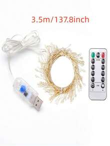 1 件 LED 仙女灯，50/100 LED 节日装饰，8 种模式，适用于房间、露台、室内/室外装饰、照明程序