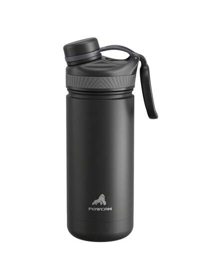 Copo térmico de 18 oz com tampa de bico – Garrafa de água de aço inoxidável, copo de café com parede dupla à prova de vazamentos, mantém frio por 24 horas, serve para porta-copos de carro, caneca de viagem reutilizável para esportes, academia, escola e viagens