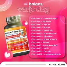 Vitastrong Complete Multivitamin, 13 High-Dose Essential Vitamins, Multivitamin For Men And Women Made In Italy, Pure And Certified Multivitamin Supplement, Multivitamin