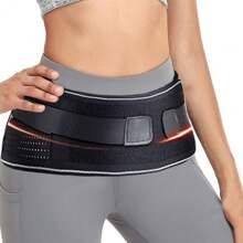 Verstellbarer Sakroiliakal-Hüftgurt für Frauen und Männer, atmungsaktive Hüft- und Taillenunterstützung, Lendenwirbelstütze für Sport