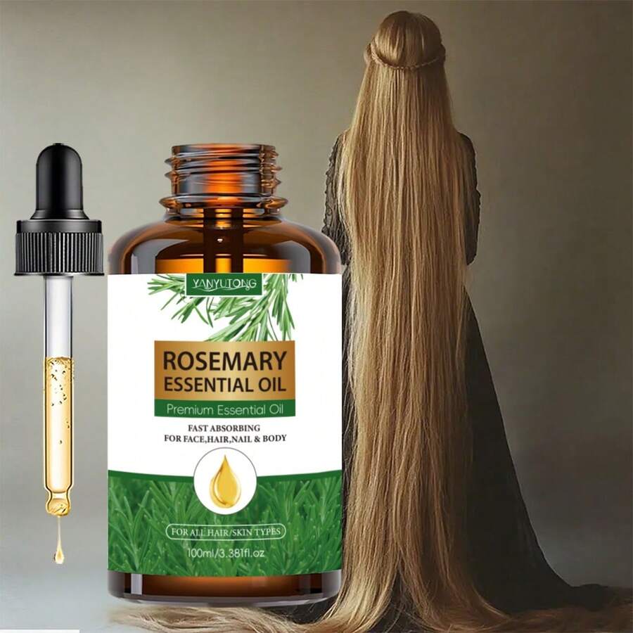 100Ml Rosemary Hair Oil,Rosemary Hair Thickening, Nourishes, Strengthens Hair Roots, Prevents Hair Breakage, Repairs Split, Makes Thicker, Smooth. Suitable For Eyebrows And Eyelashes, Long-Lasting Fragrance, All Hair Types, Create Gorgeous Hair. - 1件 - 查看 1