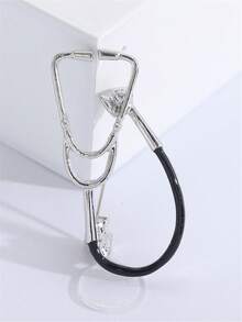 时尚听诊器胸针 女士男士医用设备胸针 西装别针配饰 医疗职业胸针 - Stethoscope Brooch - 查看 12