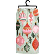 1 set/1 pieza/2 piezas Paños de cocina y paños de platos impresos con bolas de Navidad de colores, adecuados para la decoración de interiores en restaurantes, cocinas y baños, decoración de fiestas, regalos festivos y también pueden ser entregados como regalos de Navidad - Multicolor - Ver 6