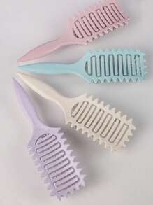 1支/6支装卷发造型梳，2025专业卷发梳，打造完美卷发、波浪和螺旋卷，防毛躁，顺滑梳理，沙龙级造型，美发梳 - 彩色 - 查看 5