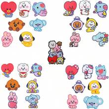 DELUSTA 1 Set 7 Pc BT21 Cute DIY Decoration Iron-On Patch Cartoon Embroidery Cloth Patch Set. It Can Also Be Collected Or Given As A Gift To Good Friends. - Multicolor - View 2