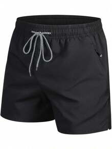 Short d'été ample 1 pièce pour homme, avec poches zippées sur les côtés, cordon de serrage réglable, adapté pour le fitness extérieur et le cyclisme casual