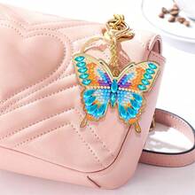 SNA 2025 Stil nou DIY Fluture Serie Model 5D Diamond Pictura Breloc Diamond Kit Pentru Decorarea Geantă Cadou De Ziua De Naștere DIY Meșteșuguri Diamond Pictura Artă