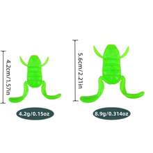 TACKLEPIONEER 2pcs Realistic Soft Frog Lures, 4.2g-8.9g, Surface Fishing Bait, Detailed Legs And Toes - High Quality TPE Frog Hooks, Suitable For Freshwater And Saltwater Fishing, Freshwater Bait | Realistic Imitation Design | Soft Plastic Bait, Fishing Lures - Multicolor - View 9
