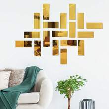 15x6cm Acrylic Mirror Wall Sticker, Self-Adhesive Creative Mirror Decor For Living Room, Staircase, Bedroom, Bathroom - Multicolor - View 6