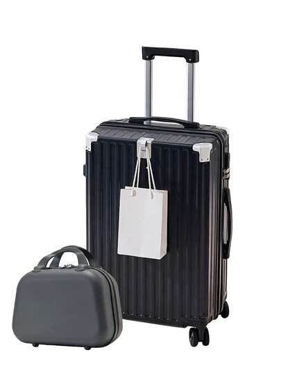 Malas de grande capacidade com estilo moderno, com rodas giratórias, travas TSA e alças retráteis - Feitas de material PC+ABS.