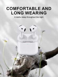 Bluetooth Wireless Headphones, ANC Pods With USB-C Charging, Up To 2x Active Noise Cancellation Bluetooth Headphones, Touch Control, Transparent Mode, Adaptive Audio, Personalized Spatial Audio, Gifts For Family, Friends, Kids, Birthday, Chinese New Year, Boyfriends, Girlfriends, Holidays, Easter Wireless Headphones, Compact And Portable, In-Ear Wireless Headphones Mini Earbuds With Charging Case,Birthday Gift,Halloween Gift,Christmas Present - trắng - Xem 6