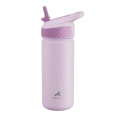 18 oz Insulated Tumbler with Straw – Stainless Steel Water Bottle, Leak-Proof Double Wall Coffee Cup, Keeps Cold for 24H, Fits Car Cup Holder, Reusable Travel Mug for Sports, Gym, School, and Travel