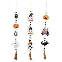 New Halloween Listing Home Party Ghost Festival Decoration Bead String Witch Pumpkin Bat Pendant Halloween Pendant Pendant Decoration Halloween Essential,Fall Decorations Home,Halloween Accessories,Fall Decor,Halloween Decor,Fall Home Decor