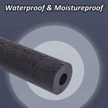 Tubo de aislamiento de espuma de 2m de longitud, aislamiento de tuberías de espuma, funda protectora para tubería, agarre de mango, unidad de aire acondicionado exterior HVAC, tubería de calefacción, grosor del aislamiento de 9mm, negro, diámetro interior 0.6cm/1.6cm/1.9cm/2.5cm/3.2cm
