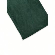 Men's Solid Color Casual Everyday Trousers Men's Streetwear Pants, Boy Friend Gifts, Back To School - 墨綠色 - 查看 5